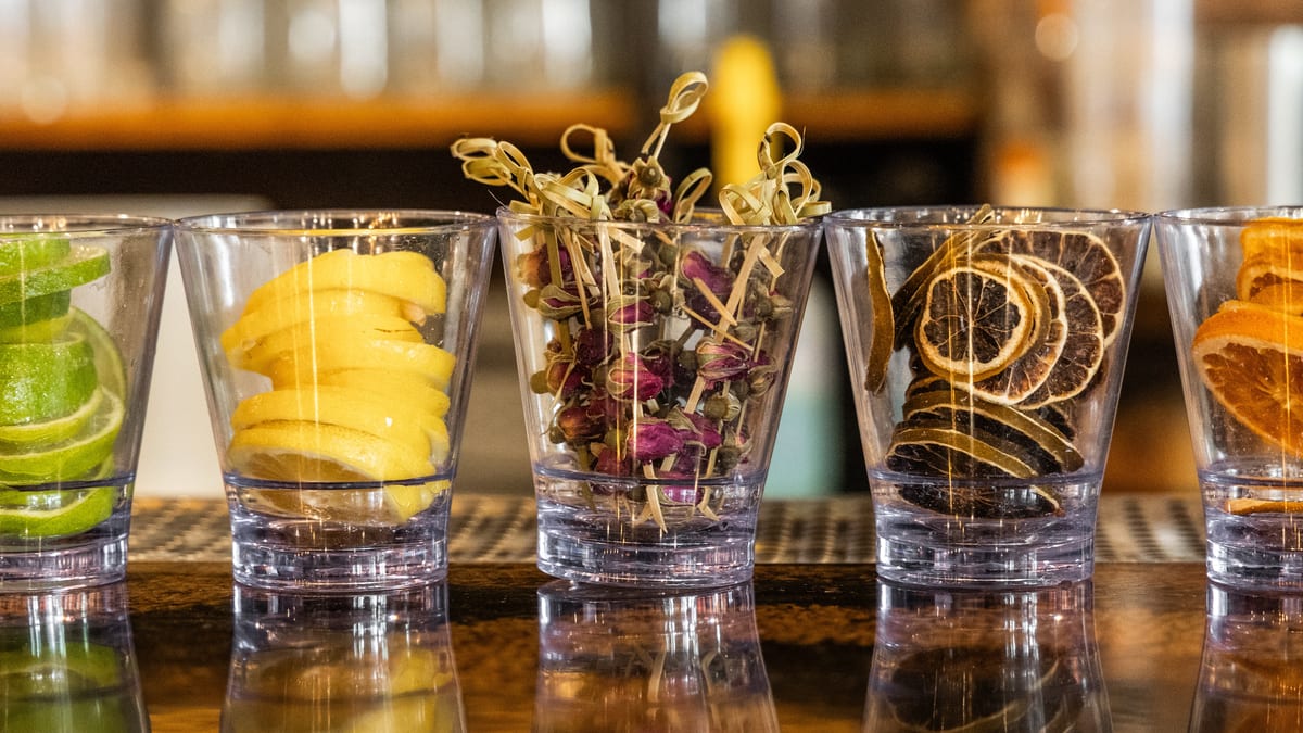 Cocktails at the Bar